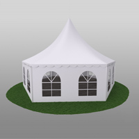 Rent of a tent for a wedding.